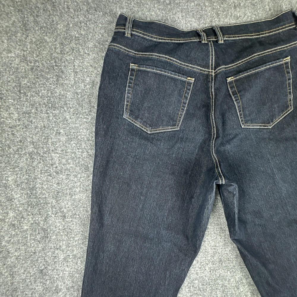 Gloria Vanderbilt Amanda Straight Leg Womens Size 16W Dark Wash Blue Denim Jeans - Picture 12 of 16